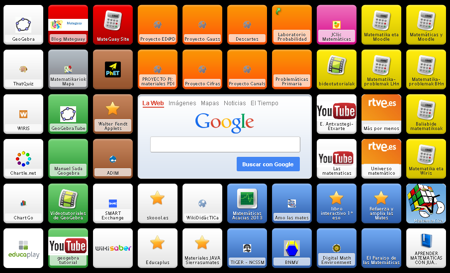 Symbaloo de Recursos de Matemáticas por Mertxe J. Badiola