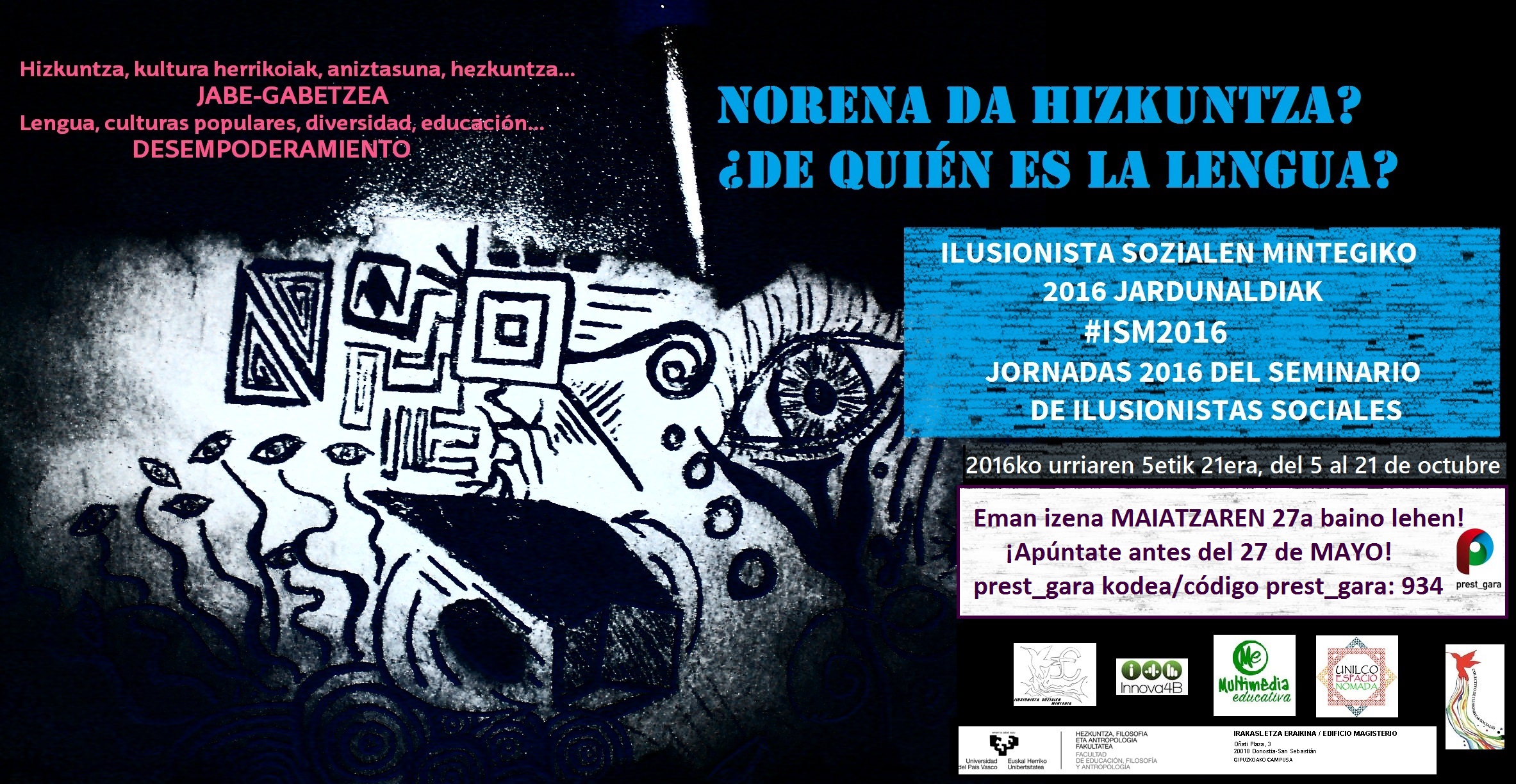 Curso Prest_gara, código 934: ¿De quién es la lengua? Culturas populares y  desempoderamiento lingüístico